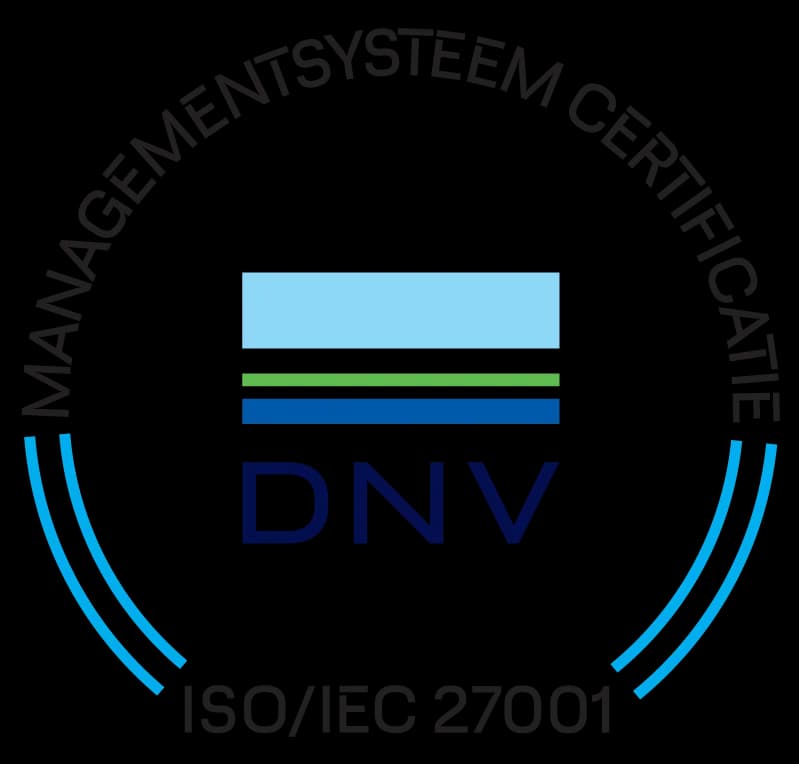 Authenticity mark of the ISO27001:2013 certificate