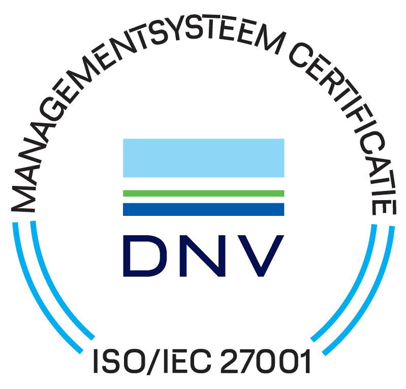 Echtheidskeurmerk van het ISO27001:2013 certificaat